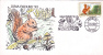 SQUIRREL 1993, SPECIAL COVER, OBLITERATION CONCORDANTE, ROMANIA - Nager