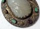 Delcampe - CINA (China): Fine And Old Chinese Silver Mirror With White And Pale Green Jade - Arte Orientale