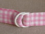 Ceinture De Coton Vichy Rose, Année 50-60. Voir Photos. - Ceintures & Boucles