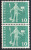 Zu 356R.01 ** / MNH P0350 Paire Gomme Blanche Zu Spécial 7,- à 20 % Voir Scans Recto/verso - Franqueo