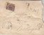 BOLOGNA - Cover _ Lettera Raccomandata 1906  - Cent. 40 Floreale  (difettoso) - Storia Postale