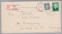 Norwegen 1950-12-23 R-Brief 1.10Kr. Nach DE Ludwigsburg  (Julemerket) - Lettres & Documents