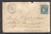 FRANCE 1871 N° 46 (touché)  Obl. S/Lettre Entiére GC 561 & C à D Bourg De Visa Indice 8 - 1870 Bordeaux Printing