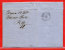 ESPAGNE LETTRE DE 1869 DE GERONA POUR BARCELONE - Storia Postale