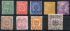 COLOMBIA 1883-86 - Sc.116-126 (Mi.78-86, Yv.73-81) MH-U (all VF) - Colombia