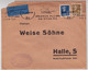 NORVEGE - 1938 - ENVELOPPE AIRMAIL De OSLO Pour HALLE (ALLEMAGNE) Avec MECA THEME "HYDRAVION" - Lettres & Documents