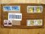 2 Scans, Cover Sent From India To Lithuania, Plane, Post Card On Stamp, Money Order - Cartas & Documentos