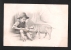 Enfant Avec Cochon. Il Lui Donne à Manger... Des Pièces D´or! Très Belle Et Ancienne Carte. Voyagée. 2 Scans. - Monete (rappresentazioni)