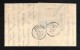 FRANCE 1871 N° 43 (défaut)  Obl. S/lettre Entiére GC 2713 & C à D Perlé Oisseau Indice 15 - 1870 Bordeaux Printing