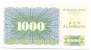 BOSNIA , 1000 DINARA 1992 , ZENICA , UNC - Bosnia And Herzegovina