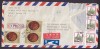 Taiwan Airmail Par Avion & Prompt Delivery Labels EXPRESS TAIPEI 1977 Cover To LAWRENCE USA (2 Scans) - Brieven En Documenten