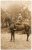 32 - Gers / Carte Photo Militaire à Cheval (au Dos Tampons JEUNESSE SPORTIVE RISCLOISE /Siège HOTEL DU COMMERCE /RISCLE) - Riscle