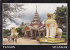 MYANMAR - AK 107141 Yangon - Two Enormous Chinthe Guard The Gate-way To The Kaba-Aye Pagoda - Myanmar (Burma)
