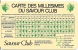 Carte Des Millésimes Du Savour Club, 1953-1984 - Alcohols