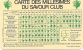 Carte Des Millésimes Du Savour Club, 1953-1984 - Alcolici