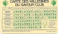 Carte Des Millésimes Du Savour Club, 1953-1984 - Alcools