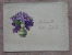 Violettes + Enveloppe - Flowers