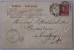 SWALLOWS+ ROSES Embossed Greetings Postcard France 1904 UDB - Other & Unclassified