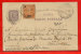 ANGRA ENTIER POSTAL 20 REIS DE 1899 POUR TOULOUSE FRANCE - Angra