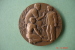 Médaille Coordination De L'apprentissage B.T.P,bronze Dia:5,5 Poids 95 Grs ,signée Ray Pelletier - Professionnels / De Société