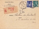 Lettre 1944 Recommandé Arras Pas De Calais Iris 4F Tribunal Civil THELLIER De PONCHEVILLE Avocat - 1961-....