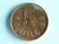 1917 VBP GJ - 5 ORE / KM 814.1 ( Uncleaned Coin / For Grade, Please See Photo ) !! - Danemark