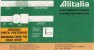 CARTA D´IMBARCO  /  ALITALIA CON PUBBLICITA´ - Europe