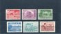 1942,44-Greece- "Landscapes" Issue- Complete Set MH, 25.000Dr. With Decalque (mirror Printing) - Neufs