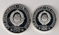 Yugoslavia 100 And150 Dinara 1990.PROOF .925 Silver 17g+13g  29th Chess Olympiad Commemorative Silver Coin - Yougoslavie