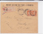 SEMEUSE - 1922 - PERFORE P.O (CHEMIN DE FER PARIS ORLEANS) Sur ENVELOPPE RECOMMANDEE - Otros & Sin Clasificación