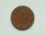 1882 - 1 Cent / KM 107 ( Uncleaned - For Grade, Please See Photo ) ! - 1849-1890 : Willem III