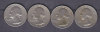 ETATS UNIS - 25 Cents (4 Pieces) 1966-1967-1970-1986 - Ohne Zuordnung