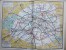 Plan (éclair Dé, Carte Géographique Et Réseau Métropolitain De Paris Banlieue à. Leconte éditeuréchelle De 1 /17.500 éme - Europe