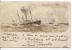 Carte Paquebot Ville De Douvres C.Paquebots Belges Ostende Douvres En 1900 V.Tourinnes St.Lambert 880 - Liner Cards