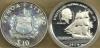 SAMOA $10 TALA  EMBLEM FRONT COOK 200 YEARS SHIP BACK 1979 SILVER PROOF KM32a READ DESCRIPTION CAREFULLY !!! - Samoa