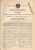 Original Patentschrift - F. Mauthe In Schwenningen , 1899 , Weckerwerk Mit Minuteneinstellung , Uhr , Wecker !!! - Autres & Non Classés