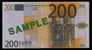 Test Note "BELLCON" Testnote, 200 EURO, Variante A, RRR, UNC - Other & Unclassified