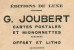 Facture 1952 - Editions De Luxe G. JOUBERT Cartes Postales Et Mignonnettes, Quai D' Anjou PARIS - Drukkerij & Papieren