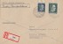 Ostland R-Brief Dt. Dienstpost Ostland Mif Minr.3,16 Riga 29.3.43 - Besetzungen 1938-45