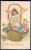 179493-All Good Wishes, Unknown Pub No 619, Girl Standing In Wicker Basket Full Of Flowers, Embossed Litho - Autres & Non Classés