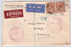 GB - 1934 - ENVELOPPE AIRMAIL EXPRESS De LONDON Pour HALLE - CACHET POSTE AERIENNE De HANNOVER 1 - Covers & Documents