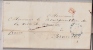 PAYS-BAS:précurseur De 1847:de LA HAYE Pour BRUXELLES.PD Encadré En Rouge+GRAVENHAGE-FRANCE En Bleu.. +texte. - ...-1852 Préphilatélie