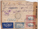 GUADELOUPE - 1944 - ENVELOPPE Par AVION De POINTE A PITRE Pour NEW YORK (USA) Avec 2 CENSURES - Lettres & Documents