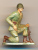 Figurine STARLUX (France) : Soldat Accroupi Genoux En Terre Avec Son Fusil, Militaire, Armée De Terre - Starlux