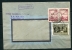 Poland 1948  Strip Of 2 Airmail Multifranked Cover Katowice - Covers & Documents