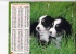 Almanach Des PTT 1981  "chiot / 2 Chiots" Graveur Sur Vitraux, Pêcheur Recousant Son Filet, Horloger, Potier OBERTHUR - Groot Formaat: 1981-90