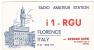 CARTE RADIO QSL - FLORENCE - ITALIE - 1969. - Radio Amateur