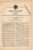 Original Patentschrift - Dr. Raikow In Sophia , 1895 , Thermometer !!! - Technics & Instruments