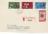 SWITZERLAND 1954 MICHEL NO 593-6 ON R-COVER SENT TO ITALY - 1954 – Suiza