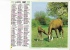 Almanach Des PTT 1987  "chien Loup" / Jument Et Poulin" Berger Allemand, Cheval OBERTHUR - Big : 1981-90